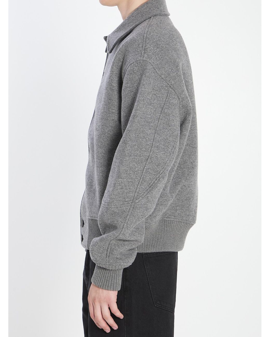Jacquemus Gray Wool Jacket 'Feltro' for men