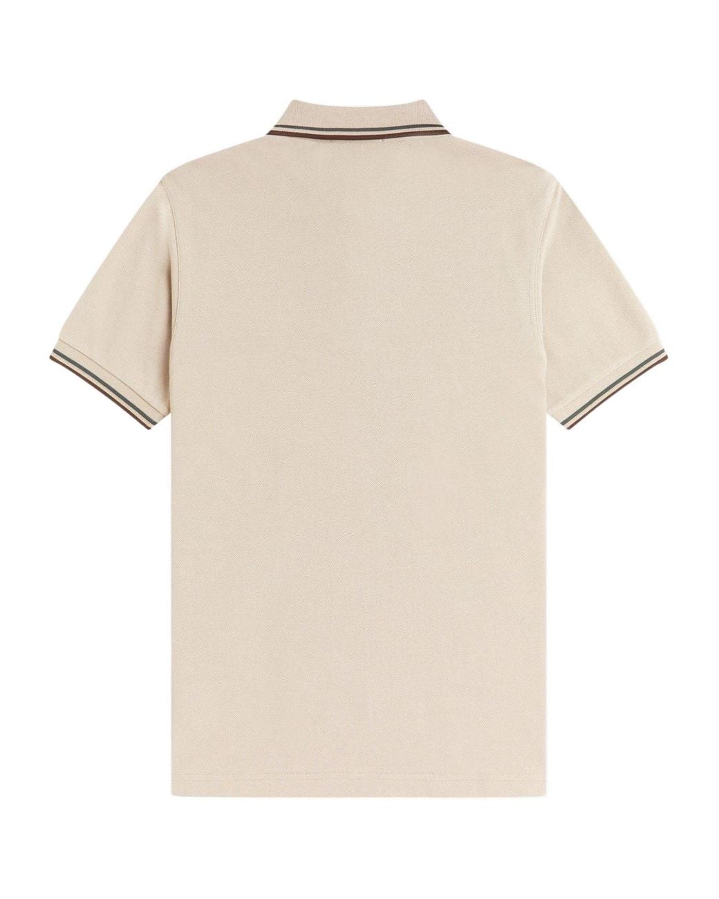 Fred Perry Natural Classic Collared Shortsleeve Top for men