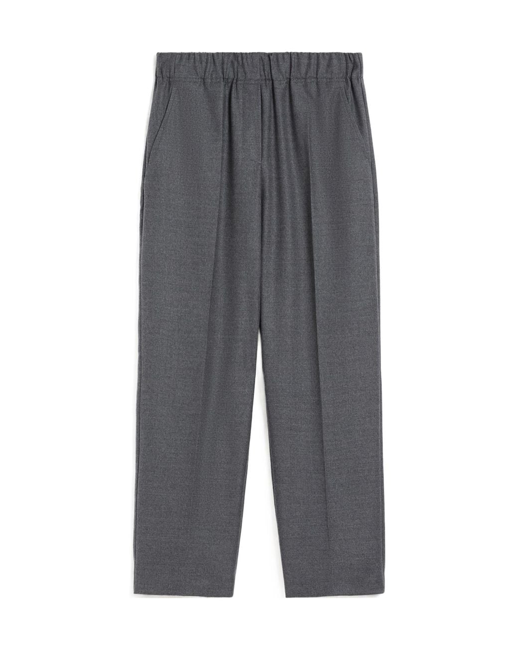 Weekend by Maxmara Gray Wool Flannel Trousers