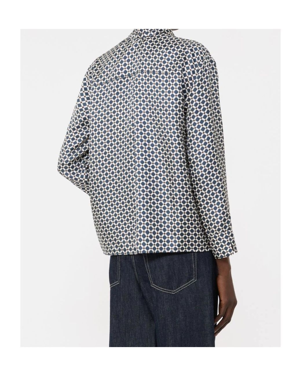 Max Mara Gray Smmvittoria Silk Sash Blouse