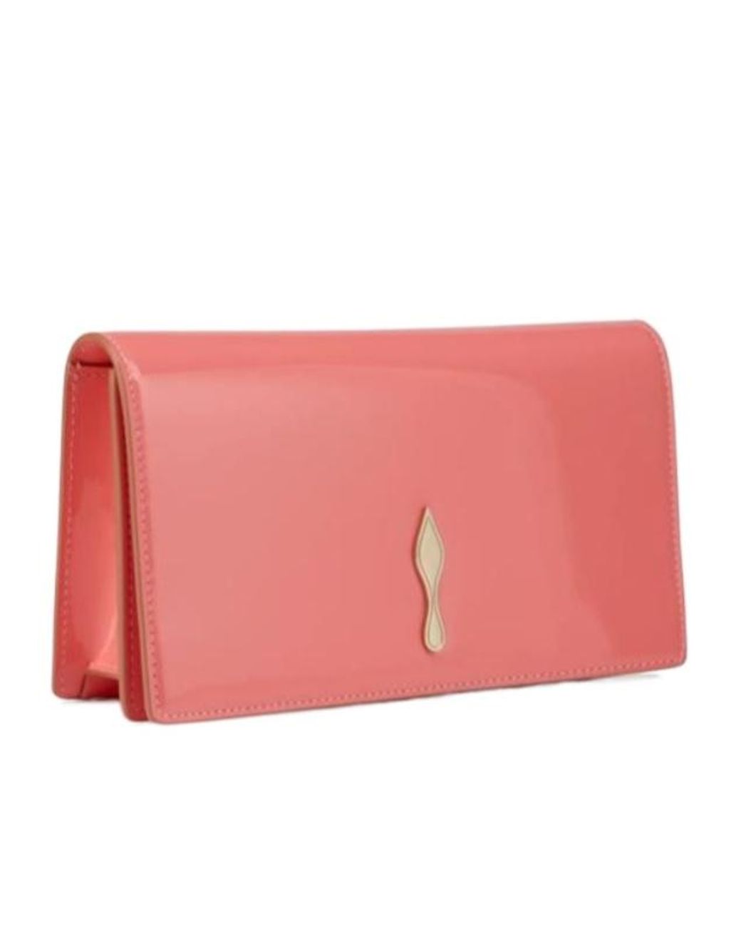 Christian Louboutin Pink Bettina Patent Leather Clutch Bag
