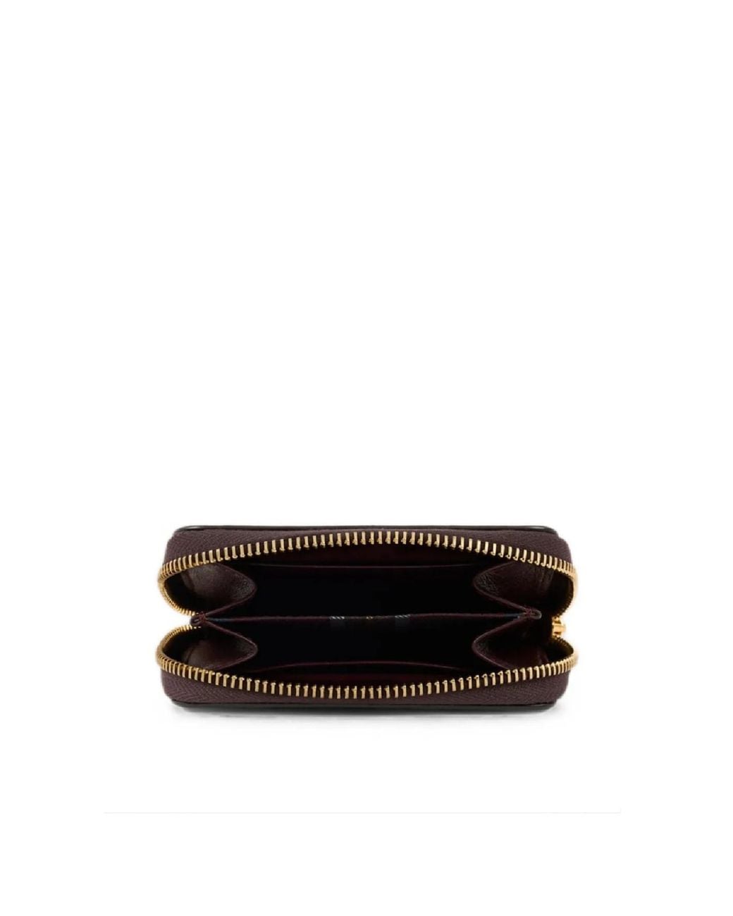 Etro Purple Libra Compact Zip-Around Leather Wallet With Pegaso