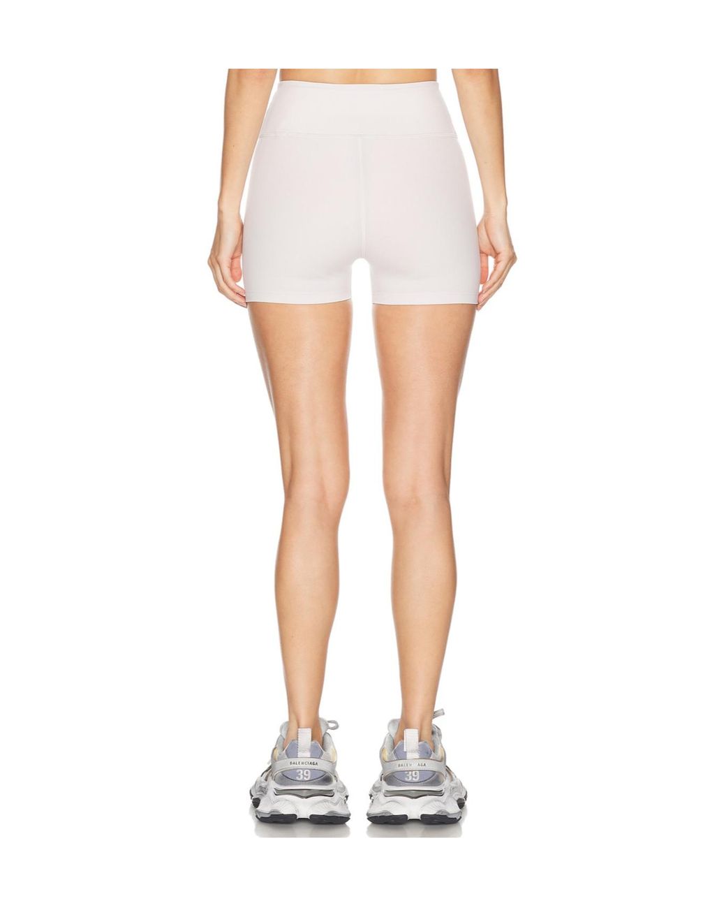 Balenciaga White Elastic Waist Shorts