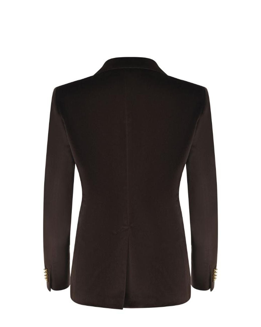 Tagliatore Black Double-Breasted Velvet Effect Blazer