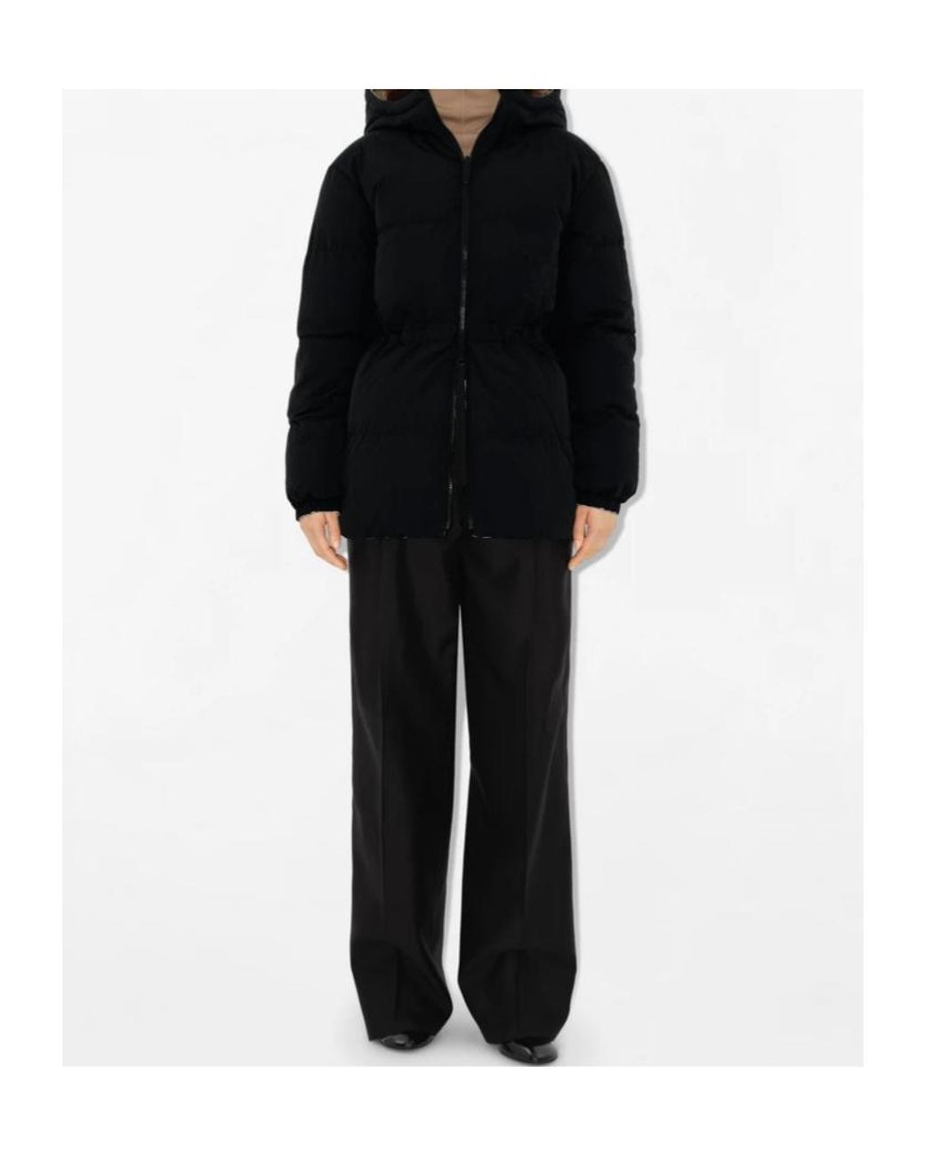 Burberry Metallic Checked Hooded Reversible Down Jacket