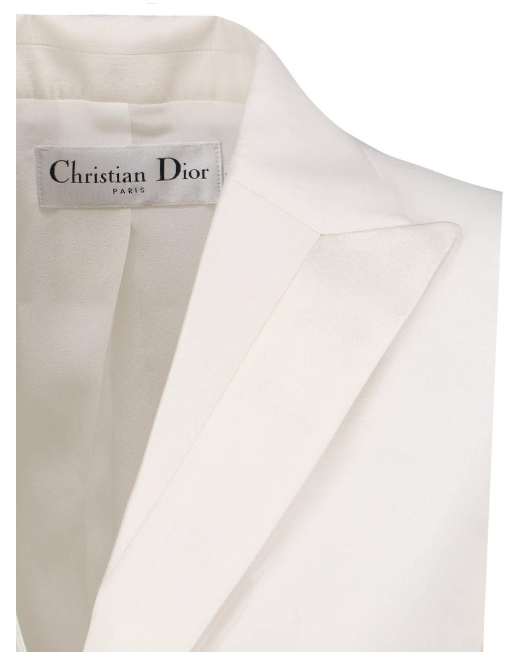 Dior White Fitted Jacket