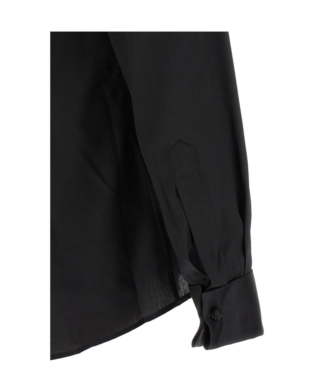 Pal Zileri Black Ceremony Pleated Bib Tuxedo Shirt for men