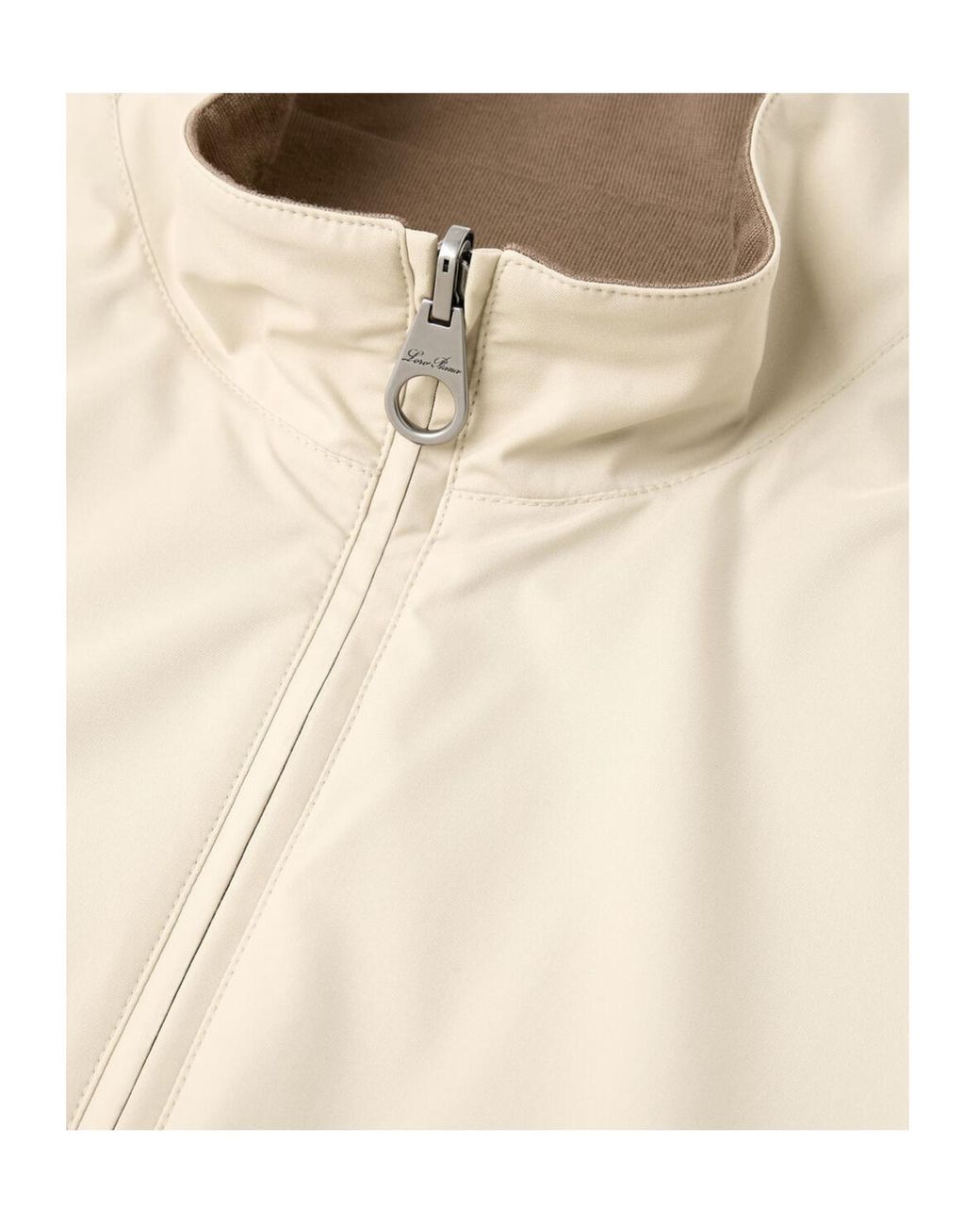Loro Piana Natural Zipped Reversible Gilet for men