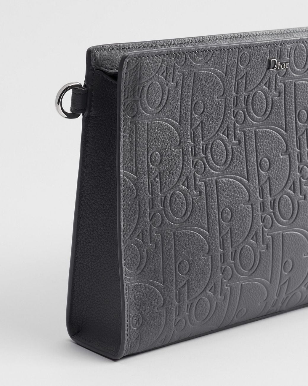 Dior Gray A5 Triangle Pouch for men