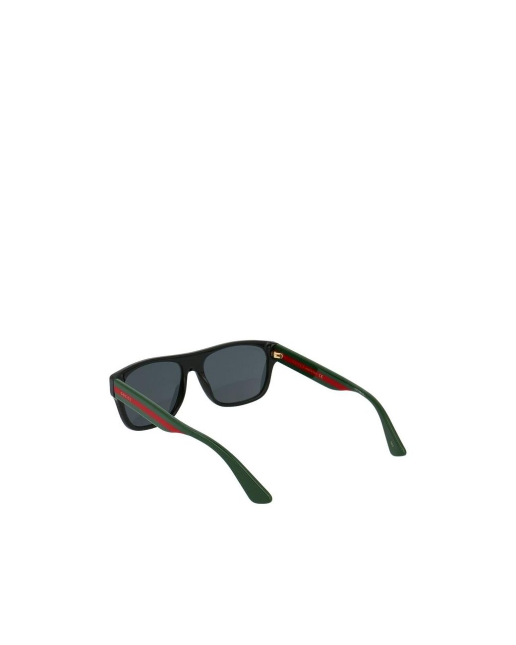 Gucci White Eyewear Rectangular Frame Sunglasses