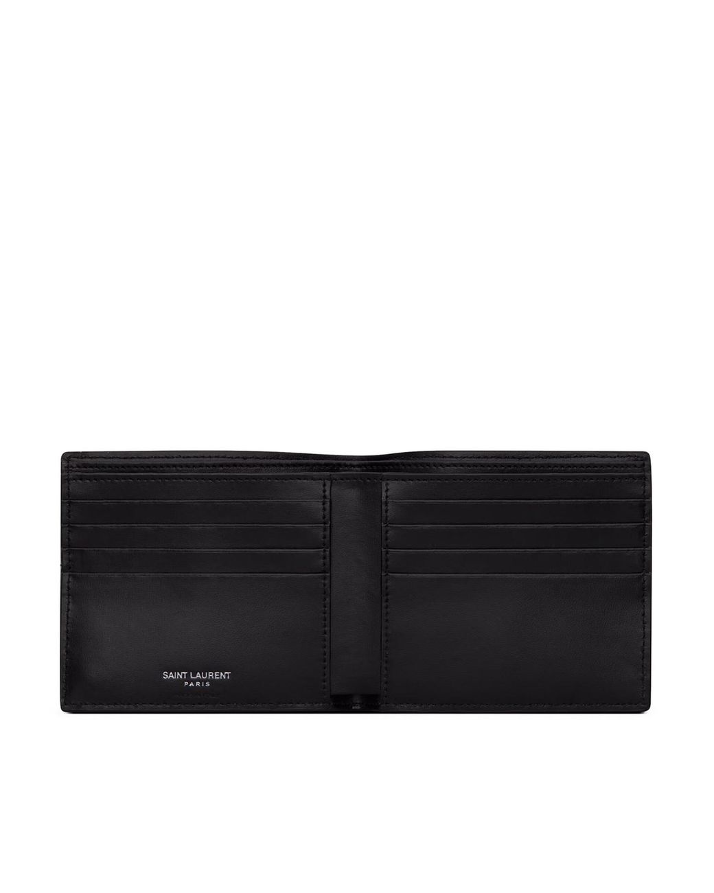 Saint Laurent Black Single-Fold Wallet for men