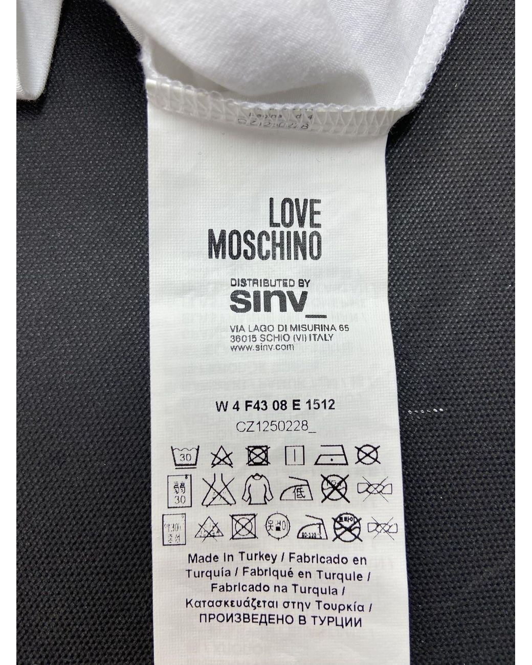 Moschino Gray Long-Sleeved T-Shirt