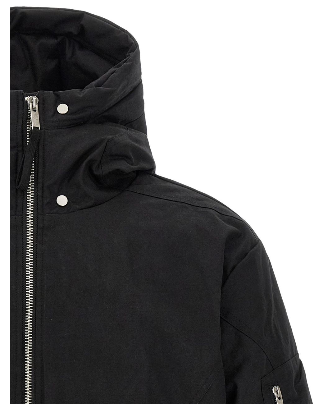 Thom Krom Black M J 89 Oversized Hooded Jacket for men