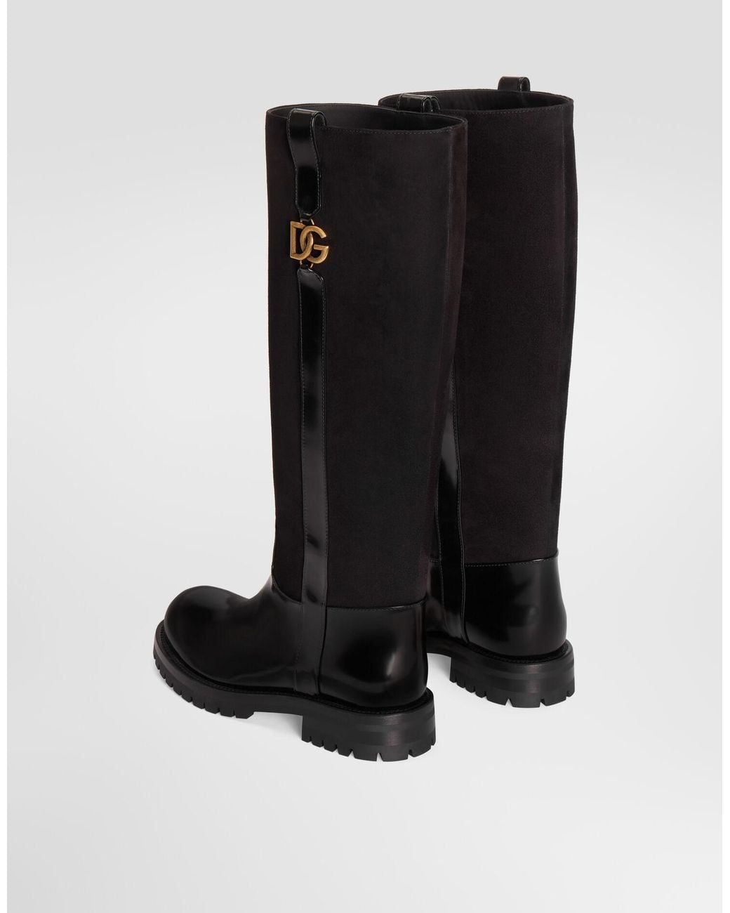 Dolce & Gabbana Black Suede Boots