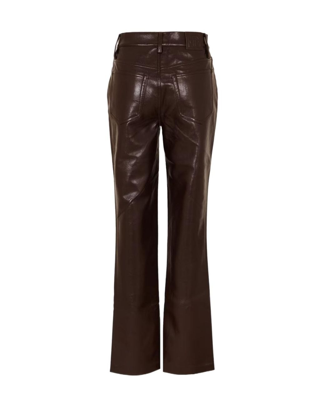 Anine Bing Brown Leather Trousers