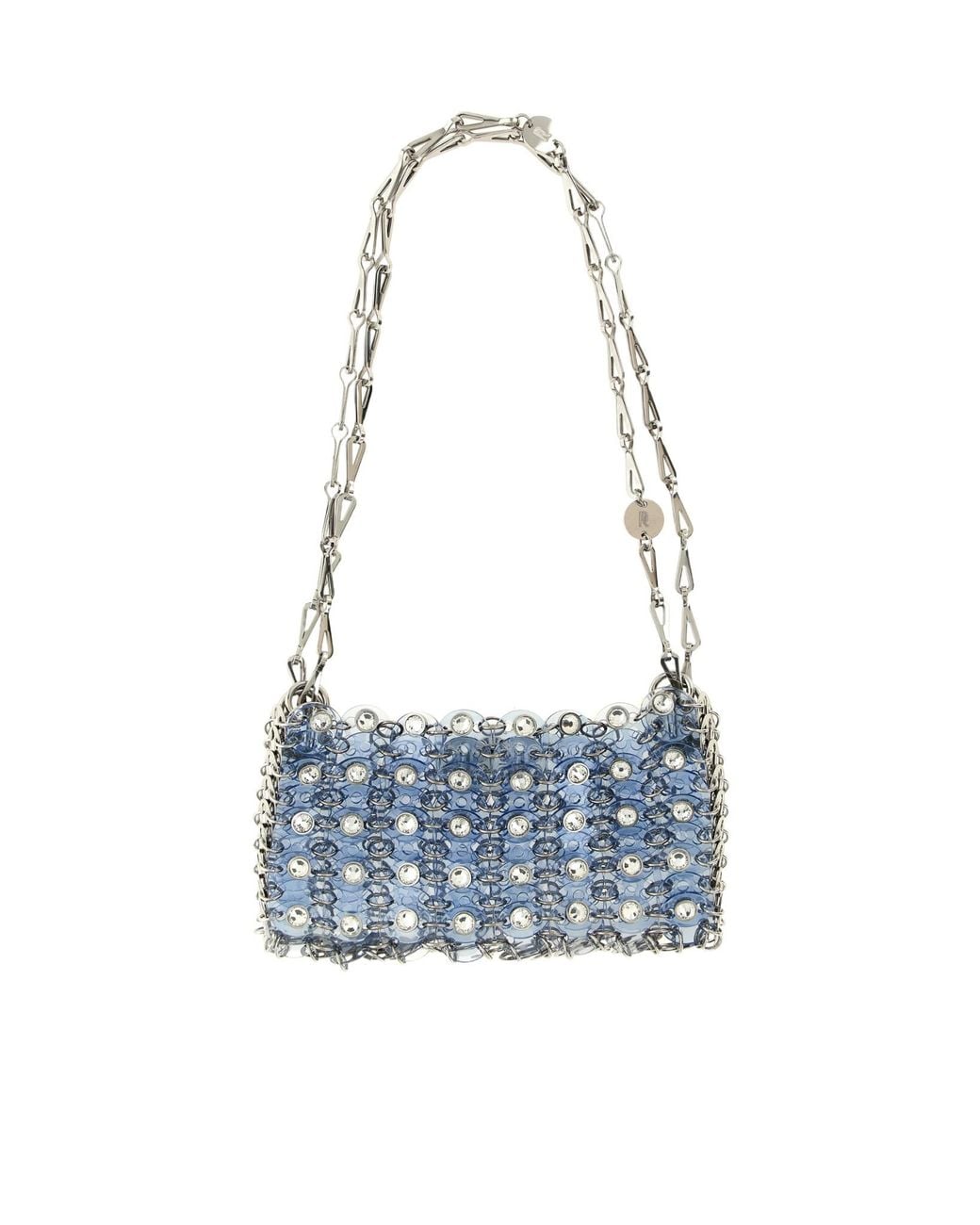 Rabanne Blue 1969 Nano Chain Shoulder Bag
