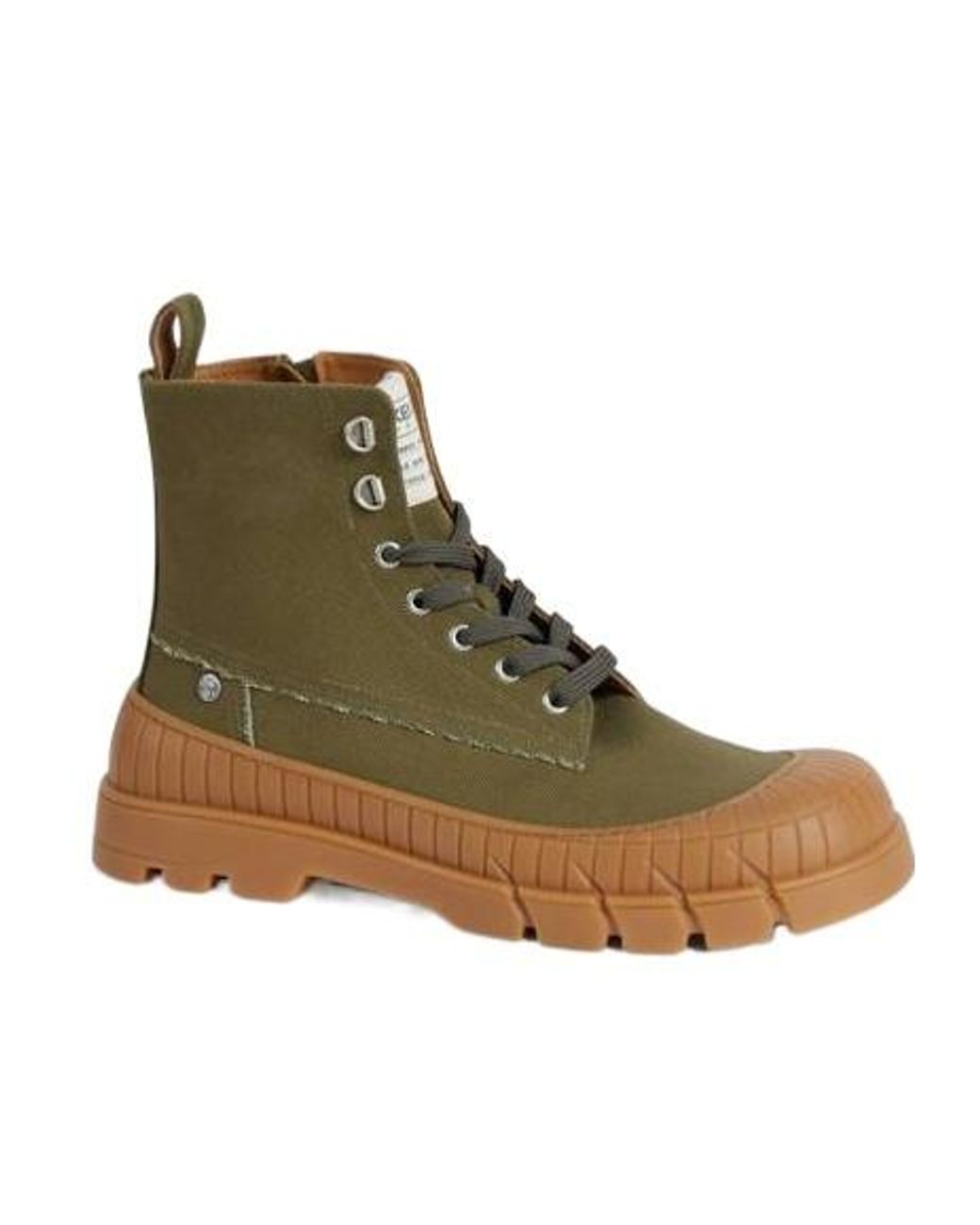 KENZO Green -Gobi' Lace-Up Boots for men