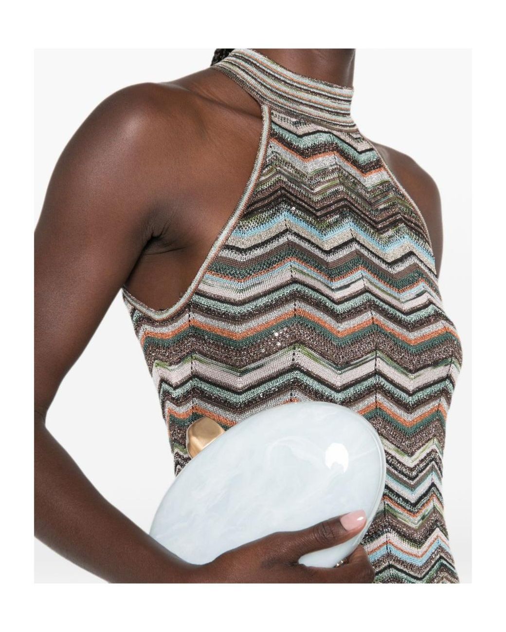 Missoni White Serrated Dress
