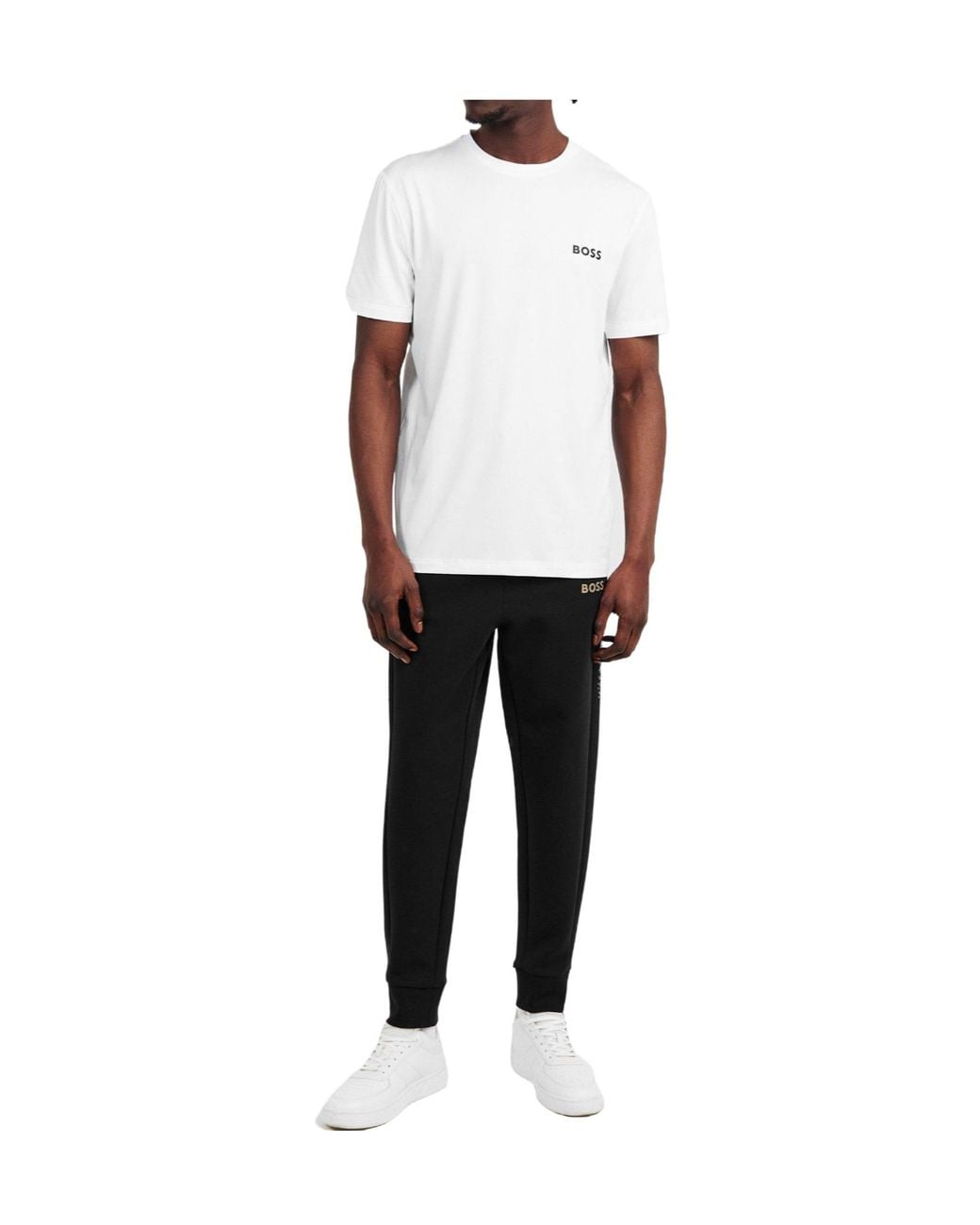 Boss Black Drawstring Jogger Pants for men