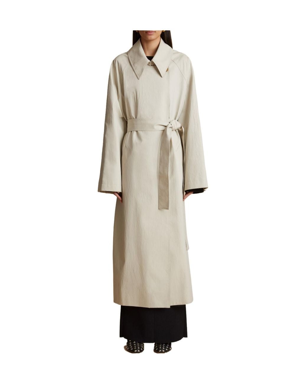 Khaite Natural The Minnie Belted Coat