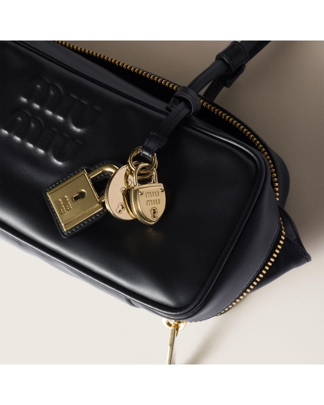 Miu Miu Black Beau Leather Bag
