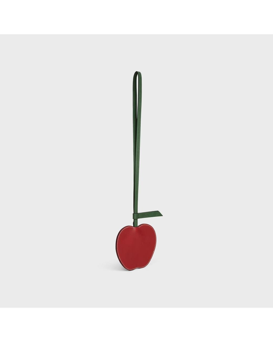 Céline White Apple Keyring