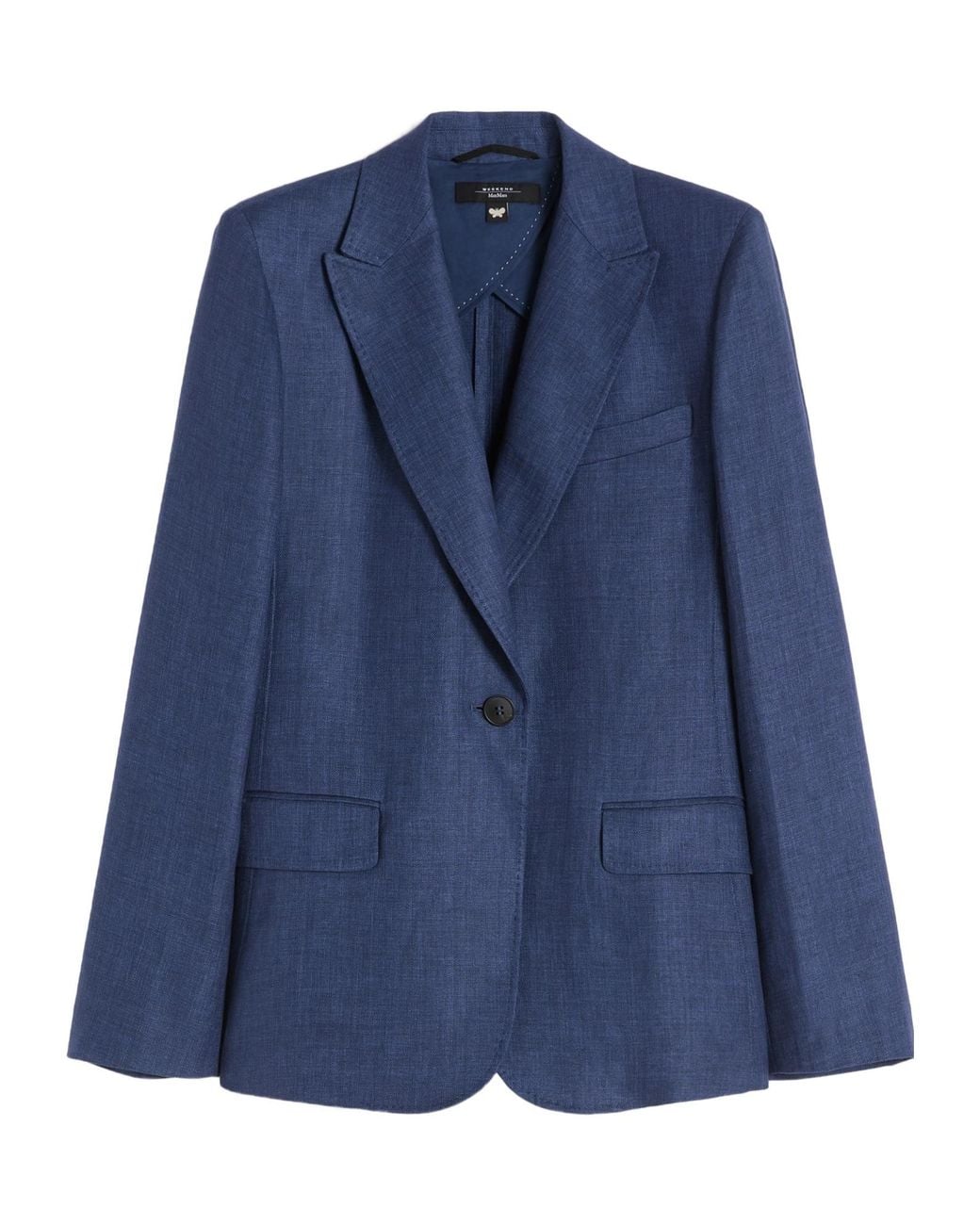 Weekend by Maxmara Blue Nalut Single-Breasted Blazer