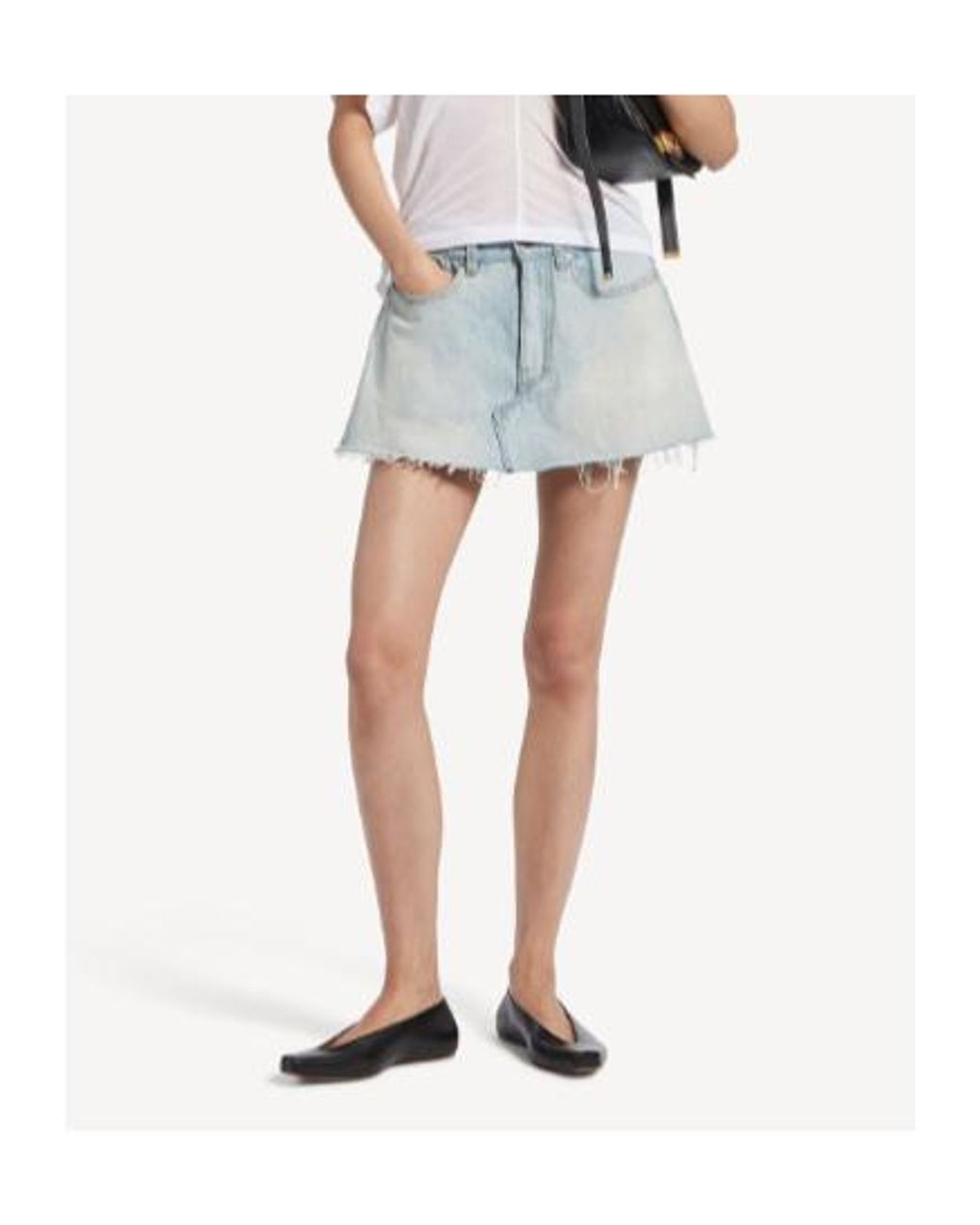 Balenciaga Blue Denim Mini Skort