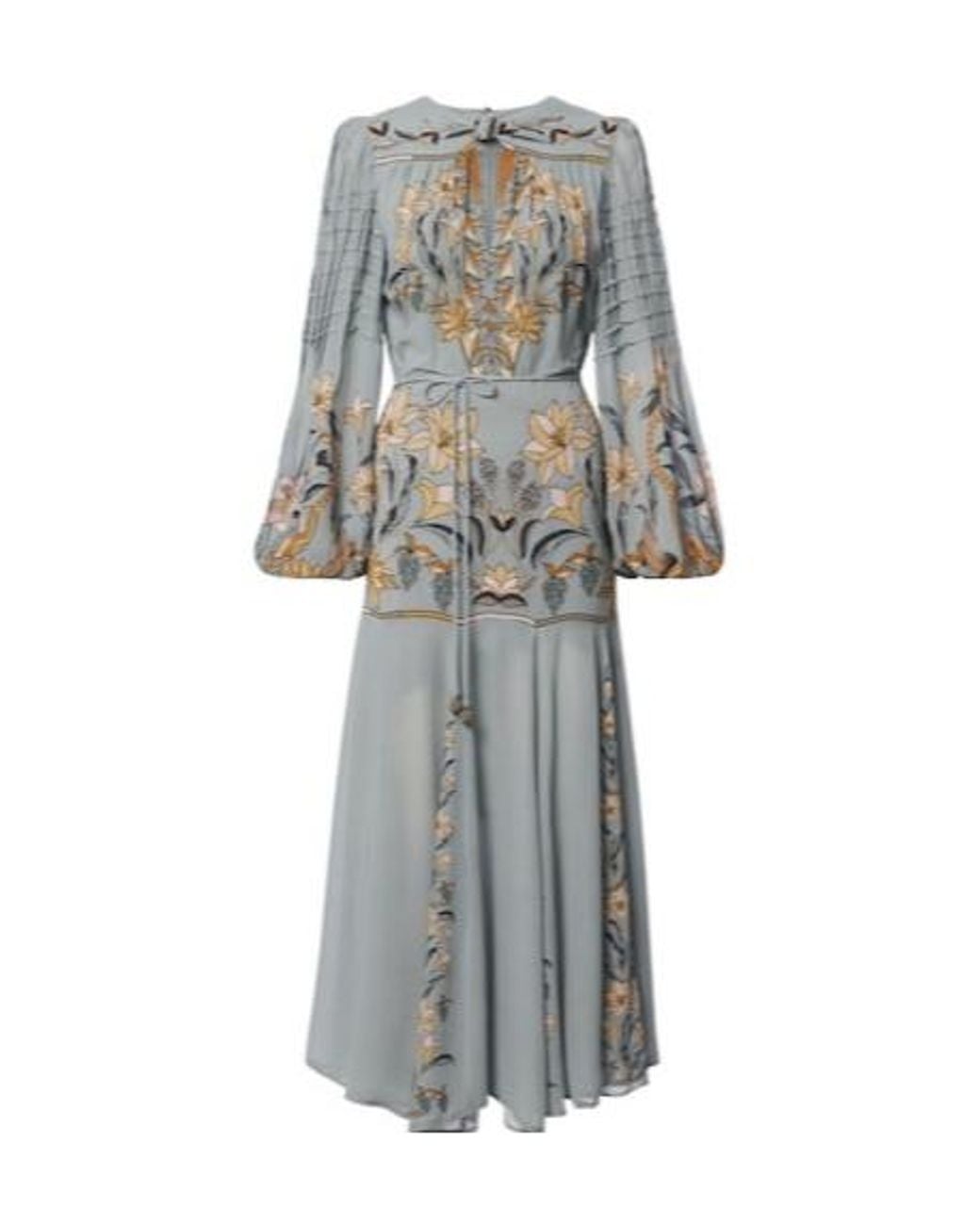 Farm Rio Gray Vibrant Printed Dress