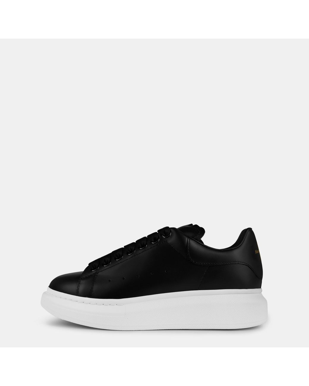 McQueen Black Thick-Soled Casual Shoes