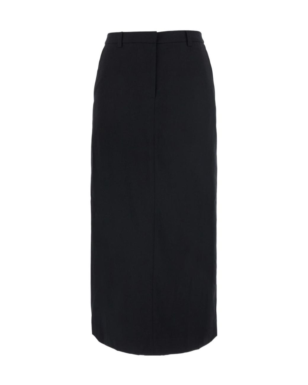 DUNST Black High-Waist Long Skirt