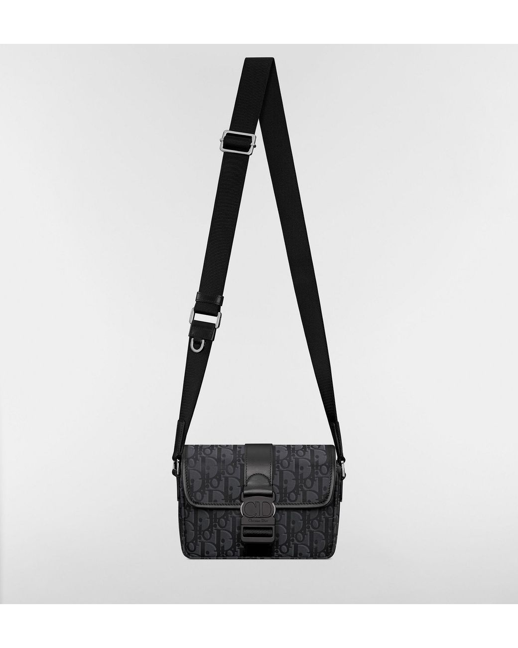 Dior Black Trek Mini Flap Messenger Bag for men