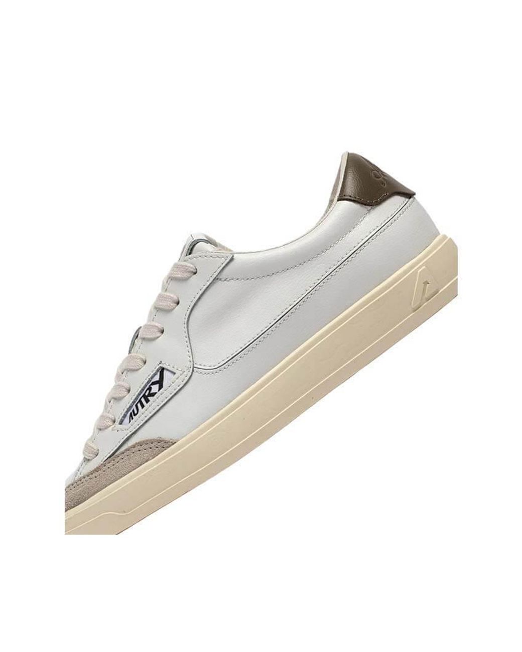 Autry White Round-Toe Sneakers