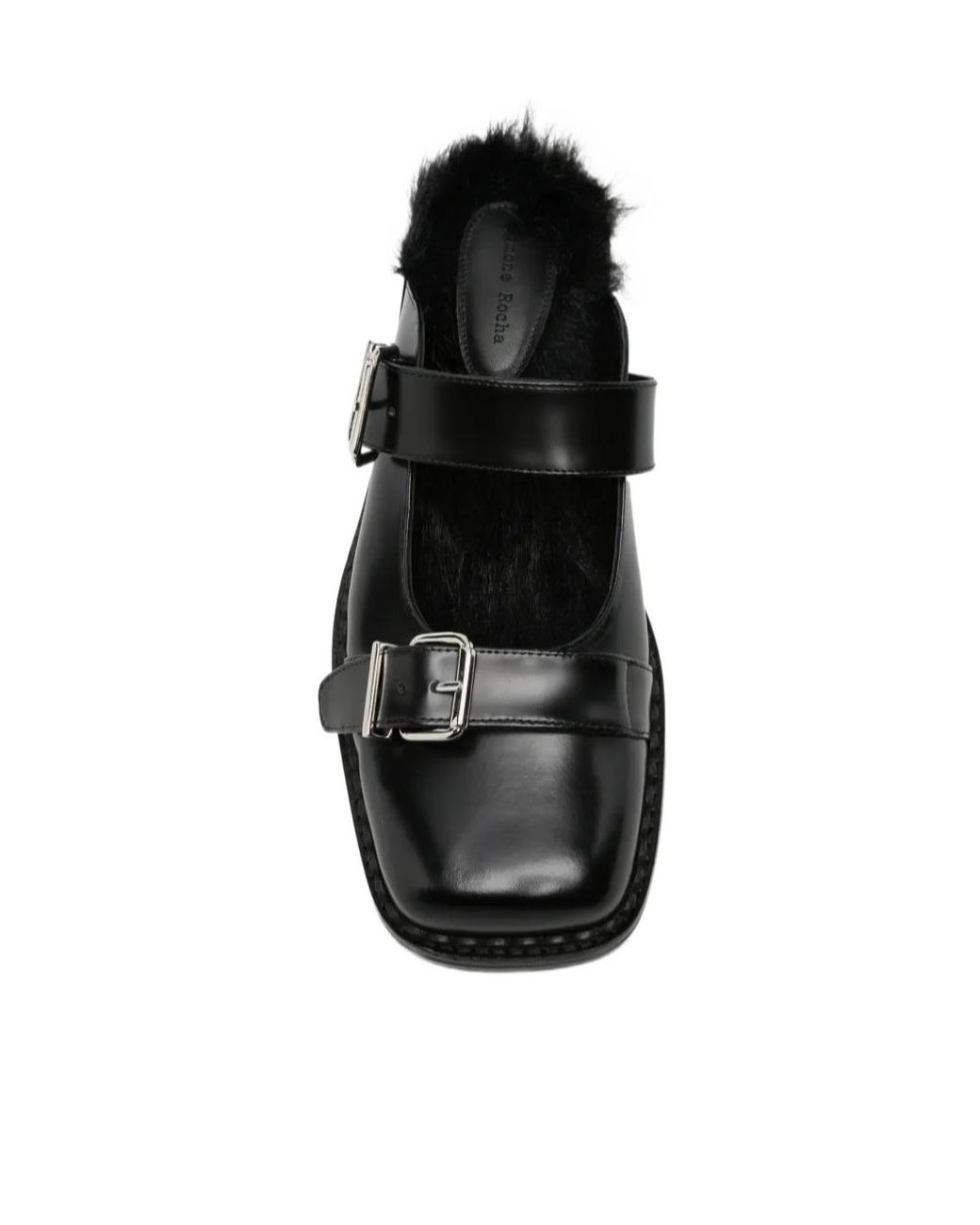 Simone Rocha Black Square-Toe Mules