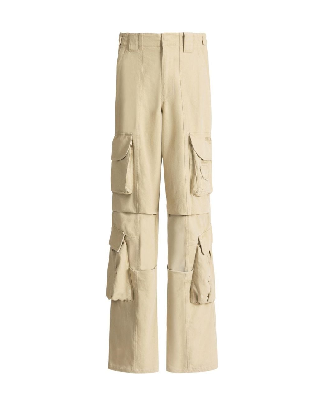 Balmain Natural Cotton Cargo Pants for men