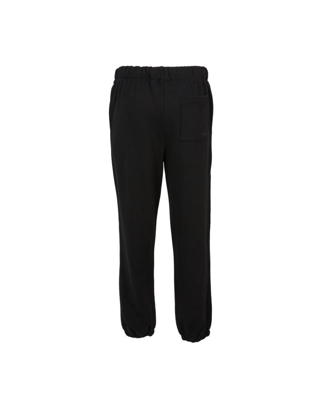 Boss Black Drawstring Elasticated-Cuff Track Pants for men
