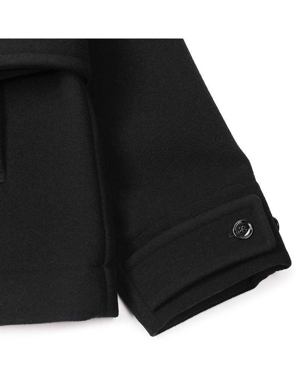 Lemaire Black Short Duffle Coat