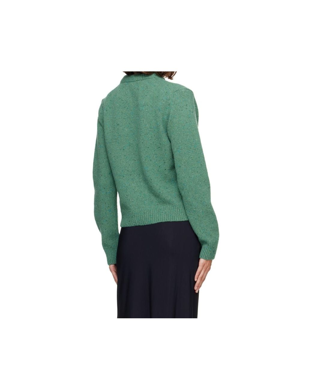 Rohe Green Long-Sleeve Crew-Neck Sweater