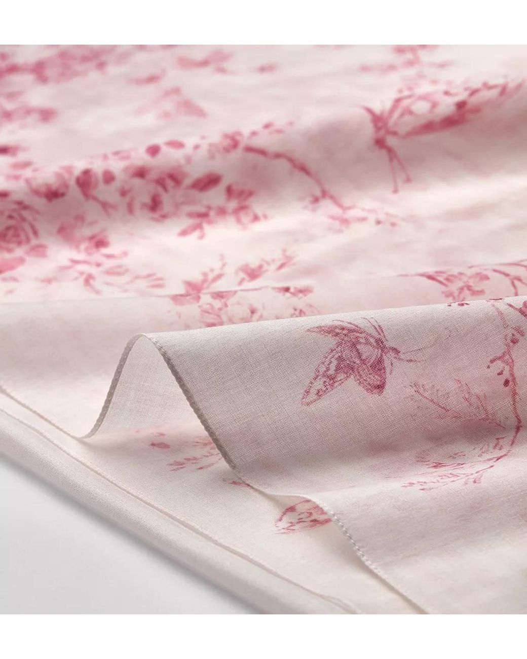 Dior Pink Iviera Toile De Jouy Floral Garden Sarong
