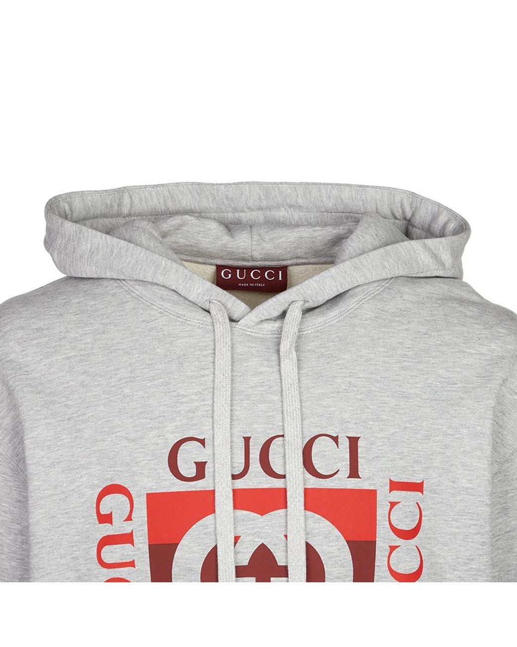 Gucci Gray Printed Cotton Jersey Sweatshirt for men
