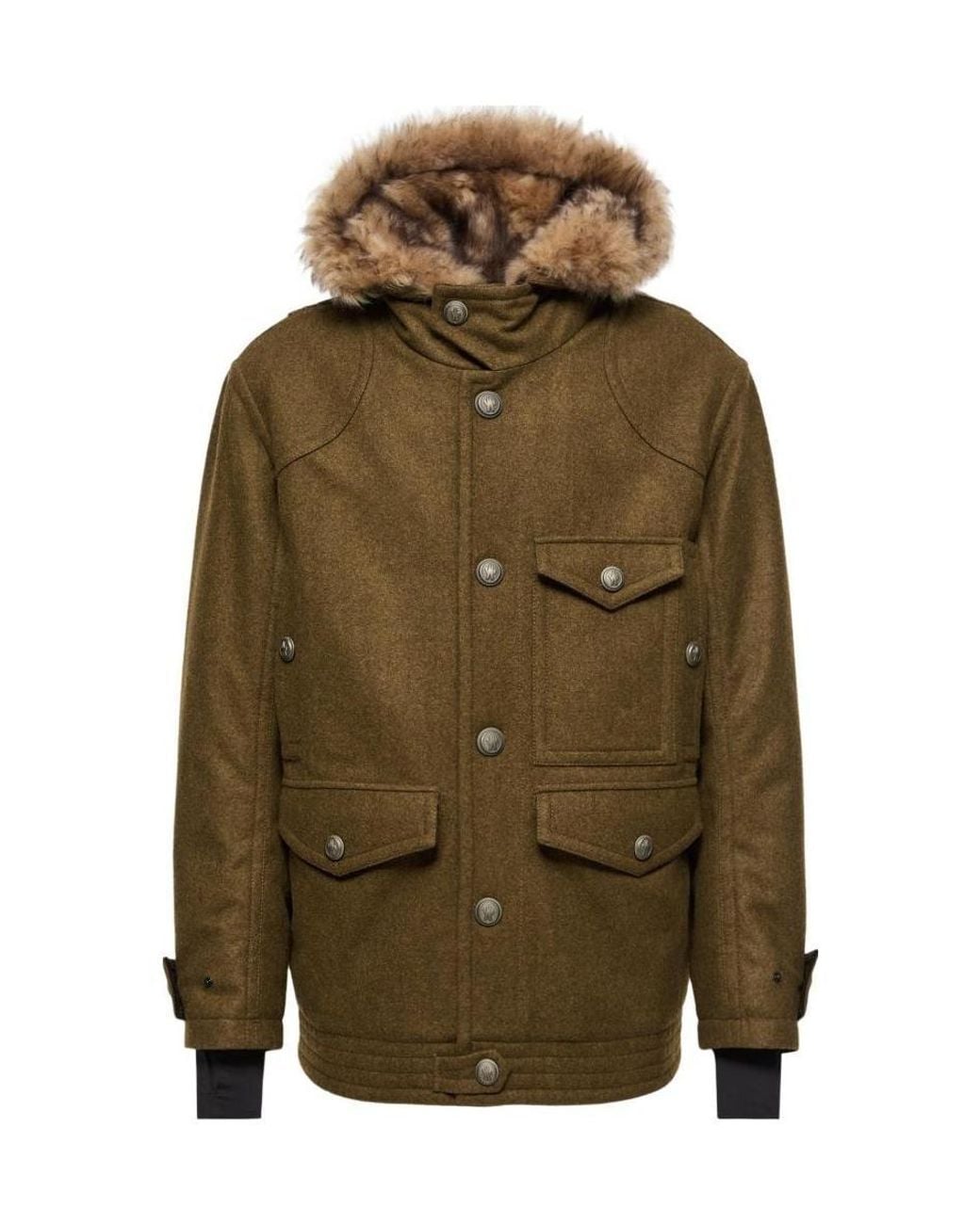 Moncler Green Grenoble Cooper Hooded Jacket for men