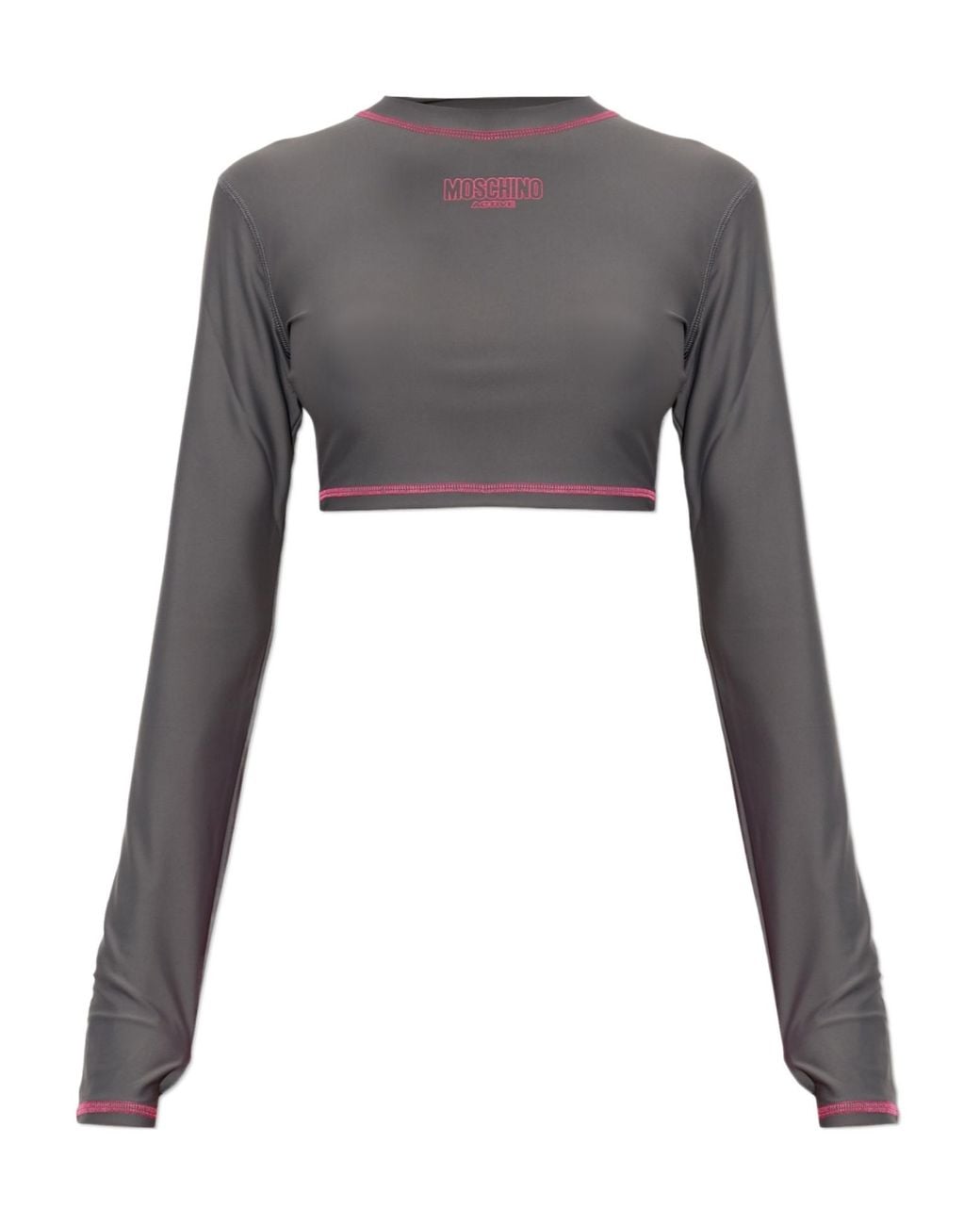 Moschino Gray Active Top