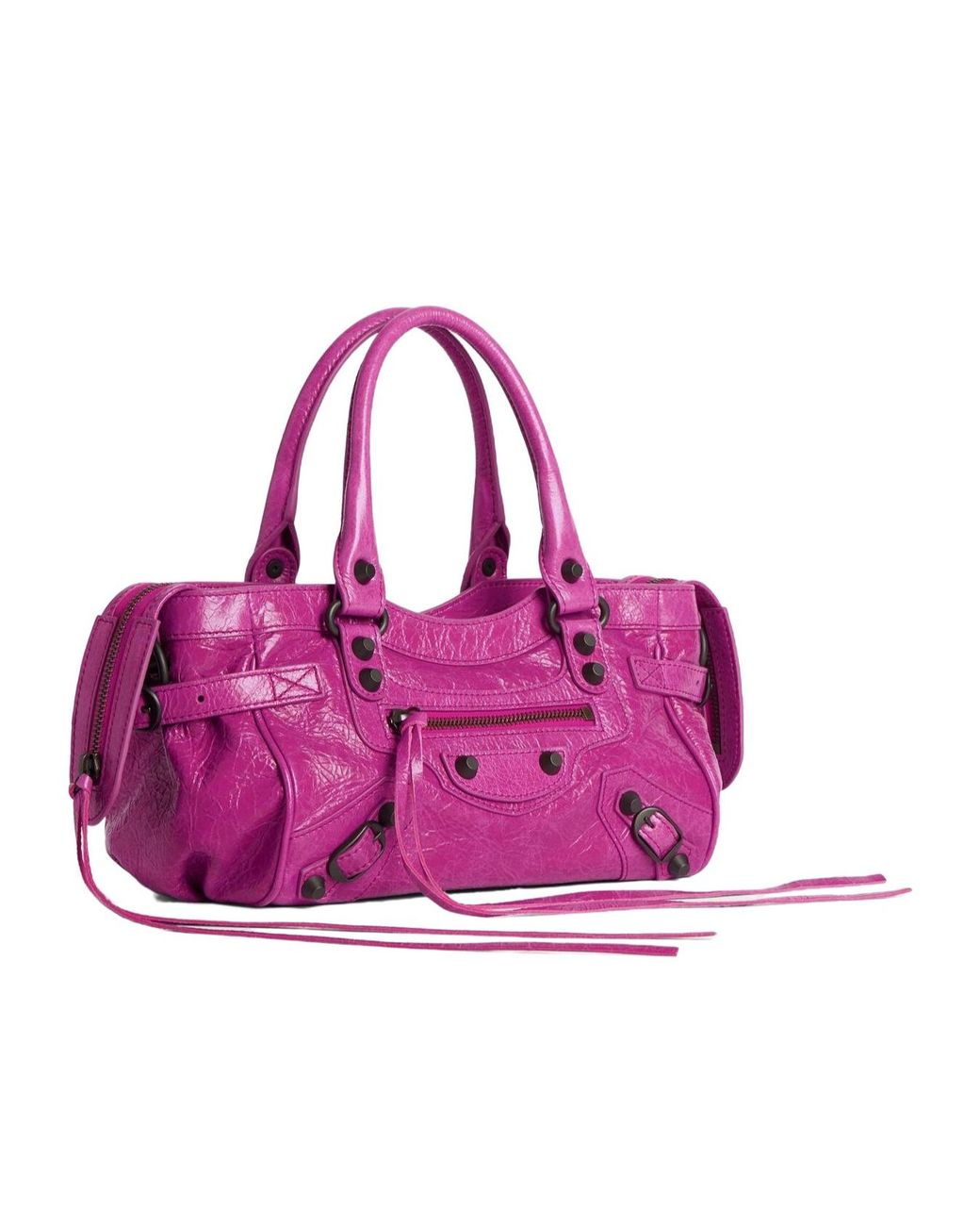Balenciaga Purple Le City Bag East-West Mini