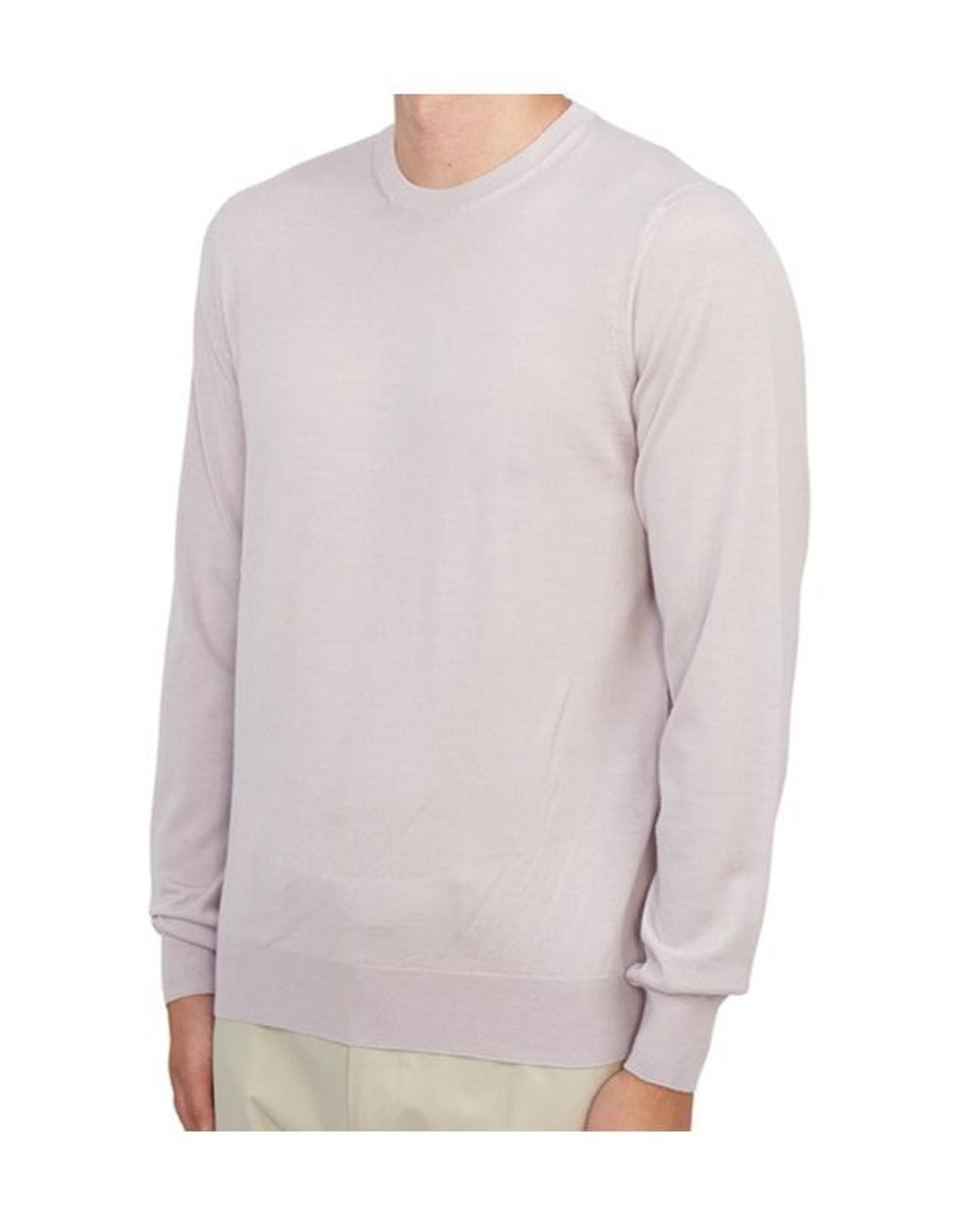 Drumohr Gray Long-Sleeved Sweater for men
