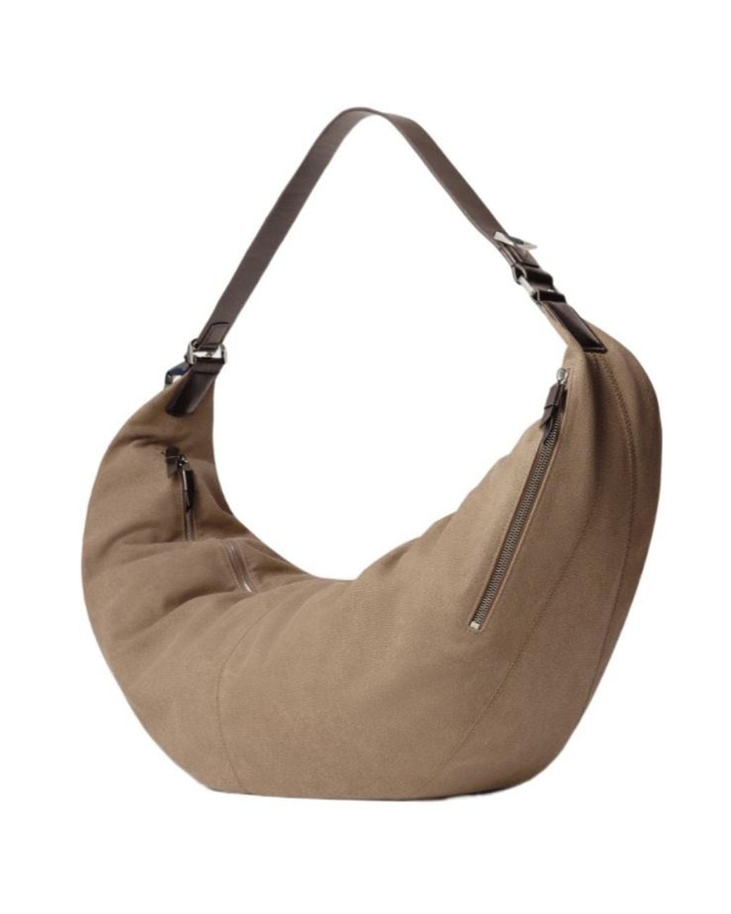 Lemaire Metallic Xl Quiver Clip Zipped Shoulder Bag