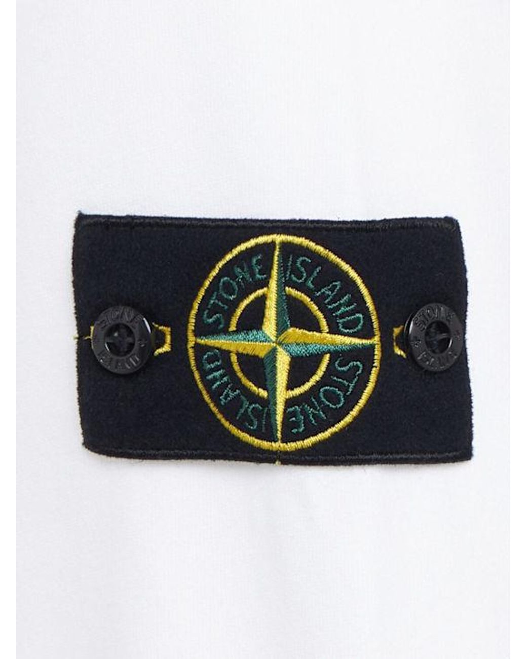 Stone Island White Cotton Sweatshirt for men