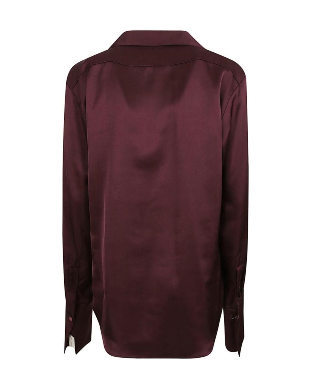 Dries Van Noten Purple Satin Shirt