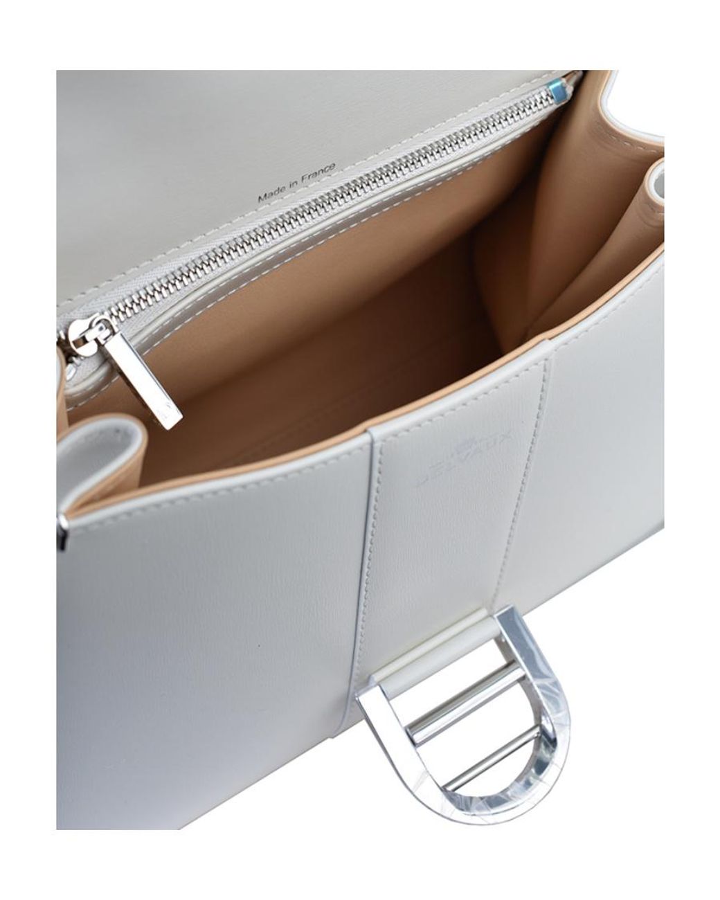 Delvaux White Brilliat Pm Buckle-Fastening Leather Tote Bag