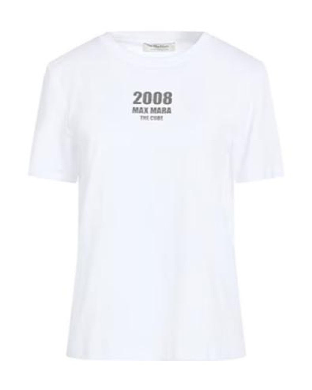 Max Mara White Printed Short-Sleeve T-Shirt
