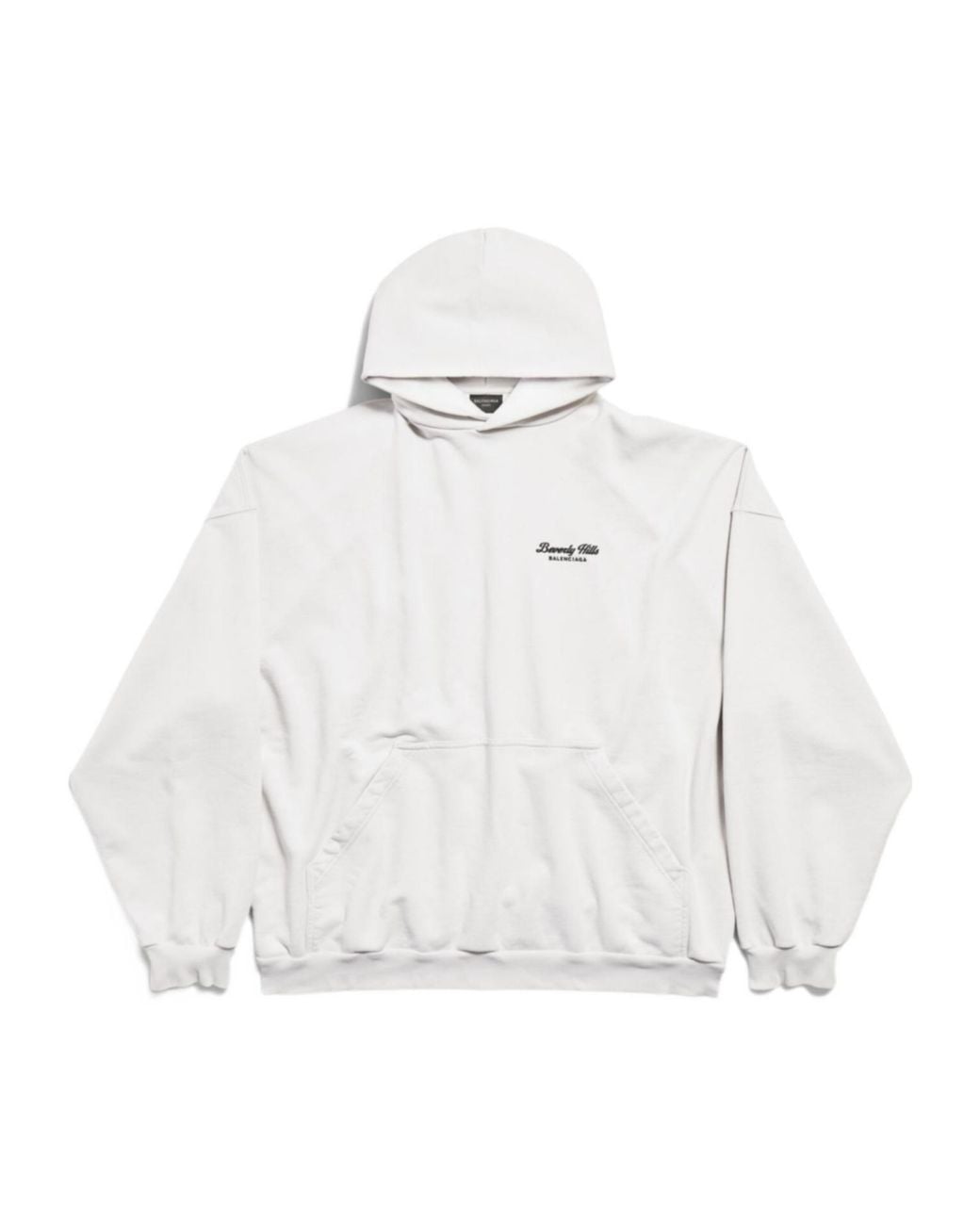 Balenciaga White Beverly Hills Oversized Hoodie
